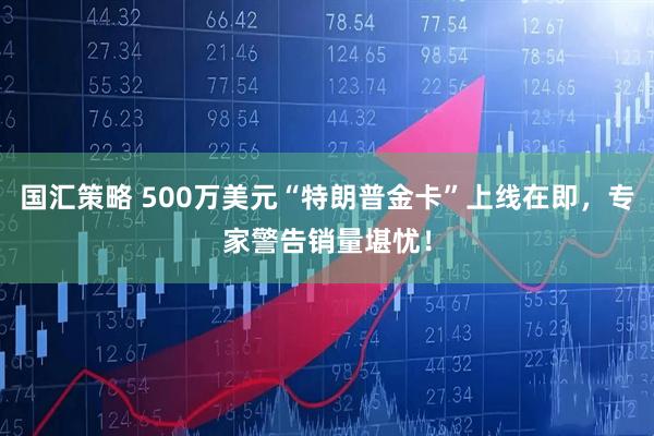 国汇策略 500万美元“特朗普金卡”上线在即，专家警告销量堪忧！
