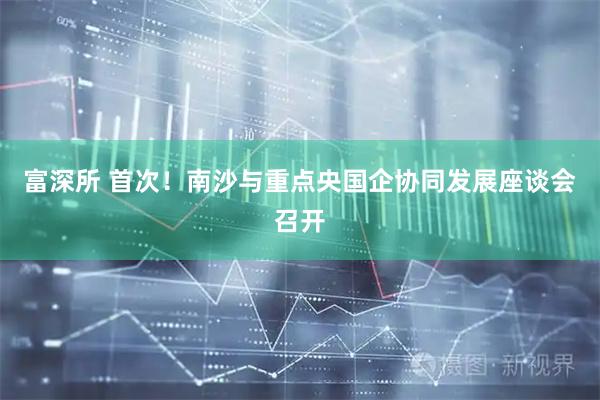 富深所 首次！南沙与重点央国企协同发展座谈会召开